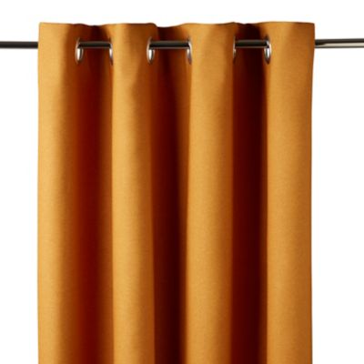 Rideau uni Milone 260 x 140 cm GoodHome jaune moutarde