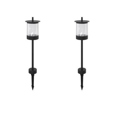 Lot de 2 balises à piquer extérieures Beret LED intégrée 2x160lm 7W IP44 GoodHome noir