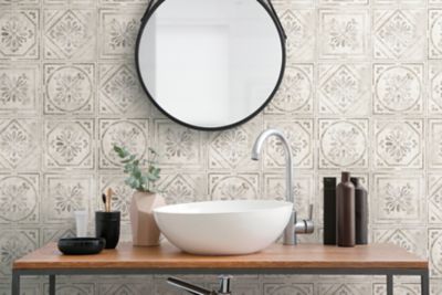 GoodHome - Carrelage sol et mur Koney GoodHome 20 x 20 cm ivoire