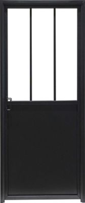 Bloc porte 3 vitrages poussant droit H 204 X L 83 cm
