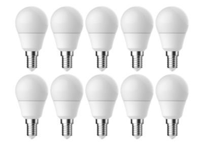 Lot 10 ampoules LED mini globe E14 250lm 2.2W = 25W Ø4.5cm Diall blanc neutre