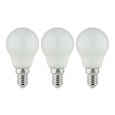 Lot 3 ampoules LED mini globe E14 470lm 4.2W = 40W Ø4.5cm Diall blanc neutre