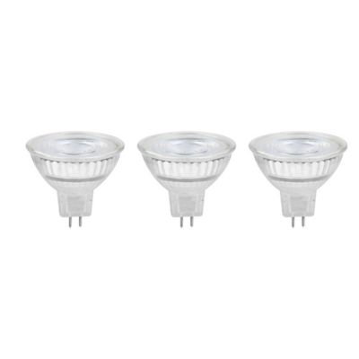 Lot 3 ampoules LED MR16 GU5.3 345lm 3.4W = 35W Ø4.4cm Diall blanc neutre
