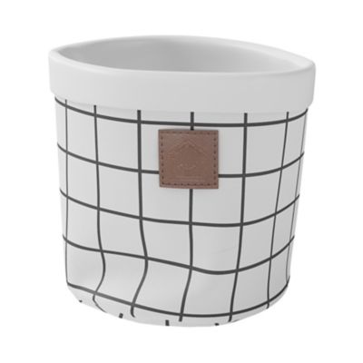 Panier de rangement Aetna Blanc & Noir GoodHome