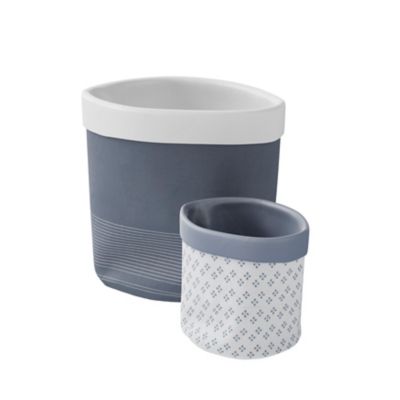 2 paniers de rangement Koros bleu nuit GoodHome