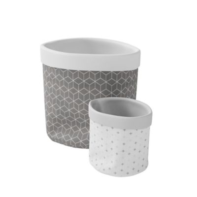 2 paniers rangement Koros anthracite GoodHome