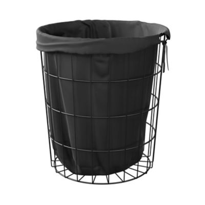 Panier à linge Aetna métal noir GoodHome