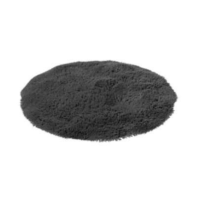 Tapis de bain Sedna gris anthracite rond Ø70 cm