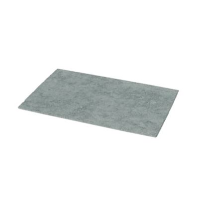 Tapis de bain rectangulaire GoodHome Koros coloris vert de gris en coton L.80 x l.50 cm