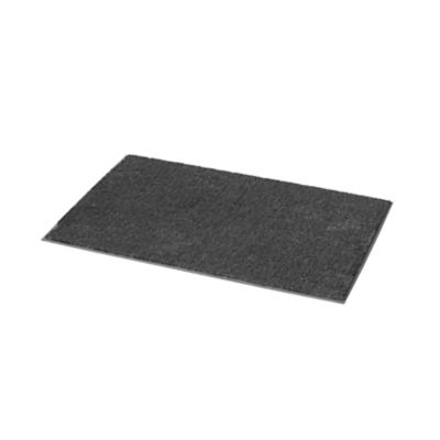 Tapis de bain rectangulaire Glomma coloris anthracite en coton L.60 x l.40 cm