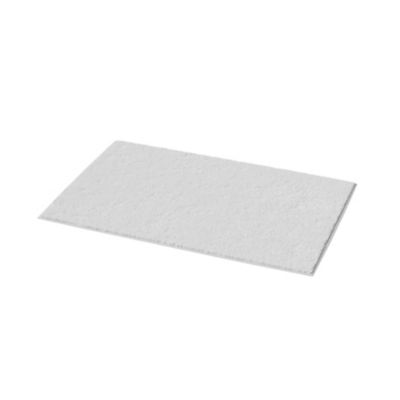 Tapis de bain rectangulaire Glomma coloris blanc en coton L.60 x l.40 cm
