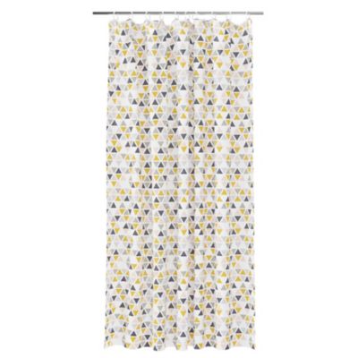 Rideau de douche en polyester L.200 x H.180 cm, triangles multicolores, GoodHome Koros