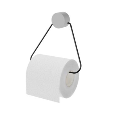 Dérouleur de papier toilette noir & gris nuage, GoodHome Elland
