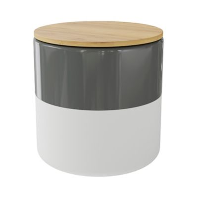 Pot à coton Koros blanc et anthracite GoodHome