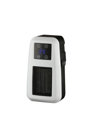 Chauffage d'appoint soufflant compact blanc et noir 390W