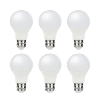 Lot 6 ampoulesLED A60 E27 806lm 7.3W = 60W Ø6cm Diall blanc neutre