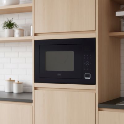 Micro-ondes encastrable 15 fonctions 34L CLBIMW34LEU, noir - Cooke Et Lewis