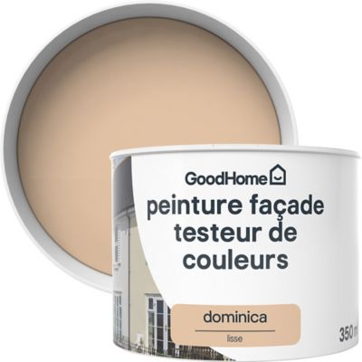 Testeur Peinture extérieure façade Dominica GoodHome ocre rose mat 350ml