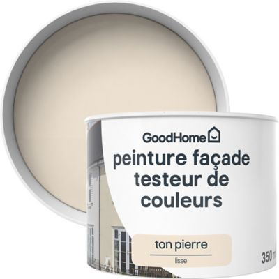 Testeur Peinture extérieure façade GoodHome ton pierre mat 350ml