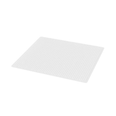 Tapis antidérapant rectangulaire baignoire et douche Glomma coloris blanc en élastomère thermoplasti