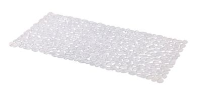 Tapis antidérapant rectangulaire baignoire et douche GoodHome Koros coloris transparent en PVC L.70 