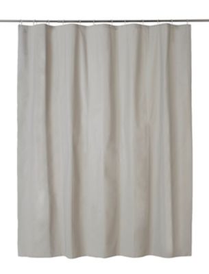 Rideau de douche Taupe Drina 180 x 200 cm GoodHome
