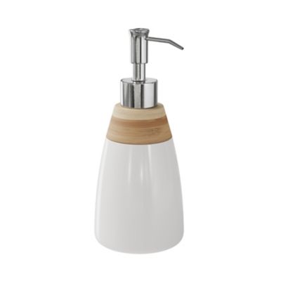Distributeur de savon Cervia blanc et bambou GoodHome