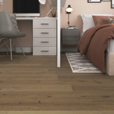 Lame PVC clipsable Baila chêne brun L. 122 x l. 15 cm GoodHome