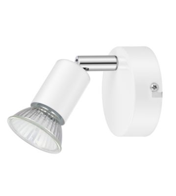 Spot patère GU10 7W Sasha blanc H.10.5 cm