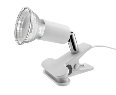 Spot pince GU10 7W Sasha blanc l.8,5 x H.10 cm