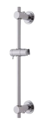 Barre de douche à ventouses avec support douchette, chrome, GoodHome