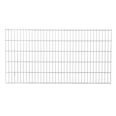Panneau de clôture grillagée premium gris 200 x h.103 cm