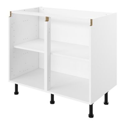 Caisson bas de cuisine blanc L. 100 cm Caraway Innovo GoodHome - Goodhome