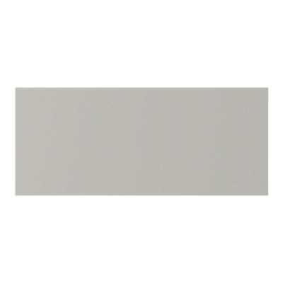 Façade tiroir Stevia gris clair mat L. 80 cm x H. 34 cm Caraway Innovo GoodHome vendue par 2 - Goodhome