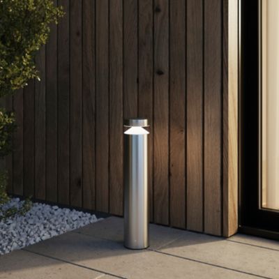 Borne Devlin LED intégrée 800lm 10W IP44 GoodHome chrome