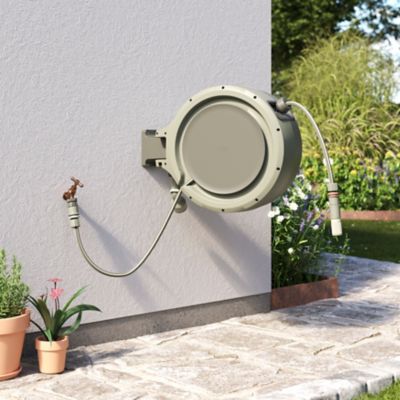 Dévidoir mural automatique équipé avec tuyau d'arrosage 35m Verve