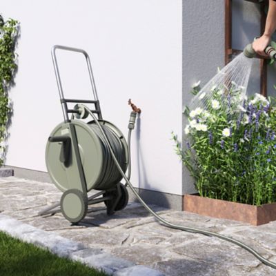 Dévidoir sur roues équipé avec tuyau d'arrosage Long. 40m Verve