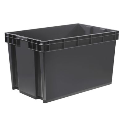 Boîte en plastique recyclé GoodHome Xago gris 94 L (XXL)