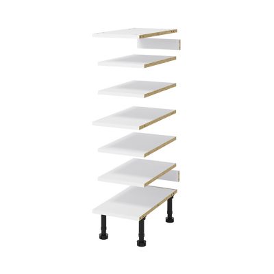 Ensemble de tablettes pour colonne blanc L.30 x P.57 cm Caraway Innovo GoodHome - Goodhome