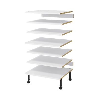 Ensemble de tablettes pour colonne blanc L.60 x P.57 cm Caraway Innovo GoodHome - Goodhome