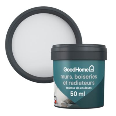 Testeur peinture intérieure couleur GoodHome satin whistler gris 50ml