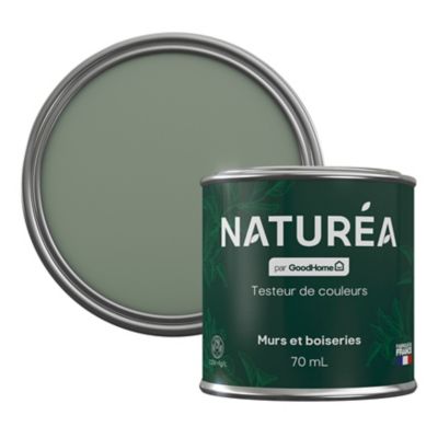 Peinture testeur de couleur Naturéa par GoodHome vert d'eau velours 70 ml