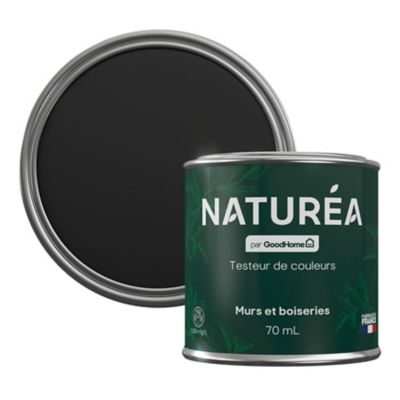Peinture testeur de couleur Naturéa par GoodHome noir de jais velours 70 ml