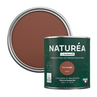 Peinture murs et boiseries Naturéa par GoodHome terre d'argile velours 0.5L