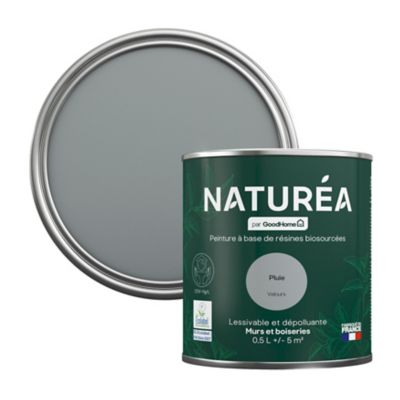Peinture murs et boiseries Naturéa par GoodHome pluie velours 0.5L