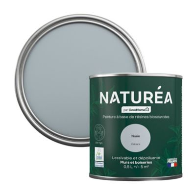 Peinture murs et boiseries Naturéa par GoodHome nuée velours 0.5L