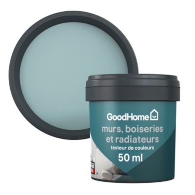 Testeur peinture intérieure couleur GoodHome satin lourmarin bleu 50ml