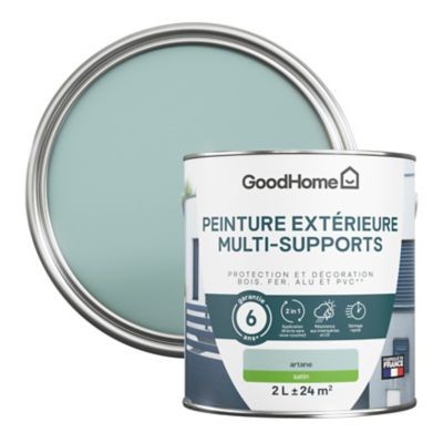 Peinture extérieure multi-supports GoodHome Artane vert RAL 1908010 2L