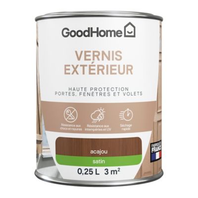 Vernis extérieur bois satin acajou GoodHome 0,25L