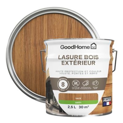 Lasure extérieure chêne doré satin 8 ans GoodHome 2.5L